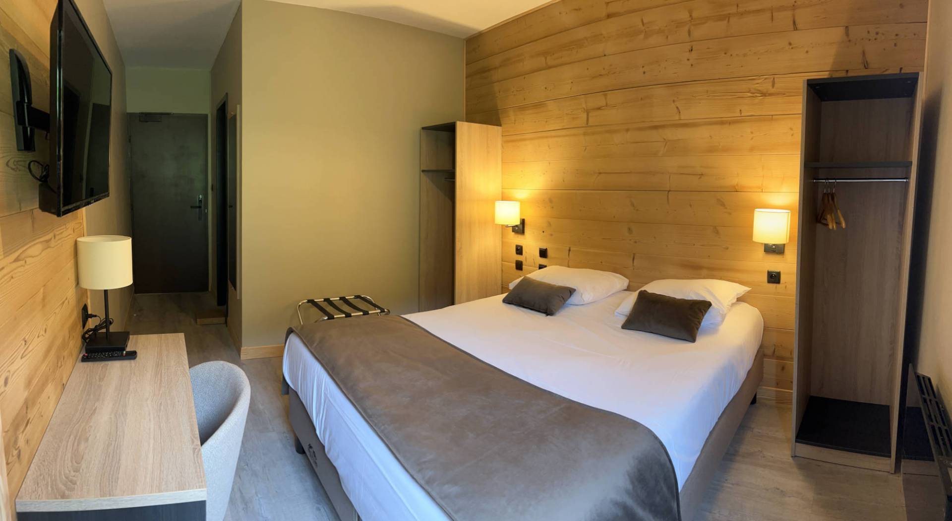 Chambre double, hôtel dans les Pyrénées  | Hôtel Le Picors dans le Val d'Azun